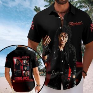 Michael Jackson Short Sleeve Button-Down Shirt – HOATT19989