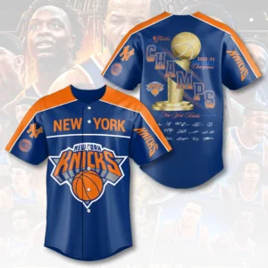 New York Knicks 2026 NBA Finals Champions Baseball Jersey - HOATT20500
