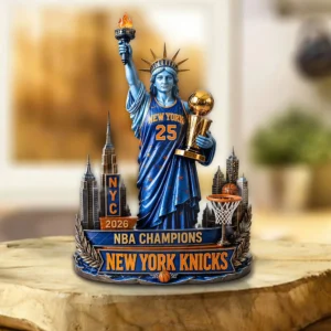 New York Knicks 2026 NBA Finals Champions Custom Shape Acrylic Plaque - TANTN24999