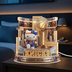 New York Knicks Custom Shape Acrylic Light Box - TMTHU8757