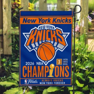 New York Knicks Double-side Garden Flag - TMTHU8758