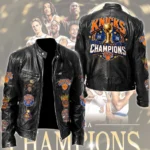 New York Knicks Motorcycle Leather Jacket – TMTHU8979