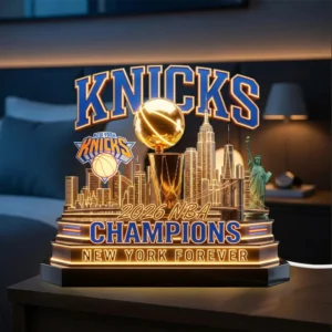 New York Knicks NBA Champions 2026 Custom Shape Acrylic Light Box - TMTHU8754