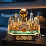 New York Knicks NBA Champions 2026 Custom Shape Acrylic Light Box – TMTHU8755