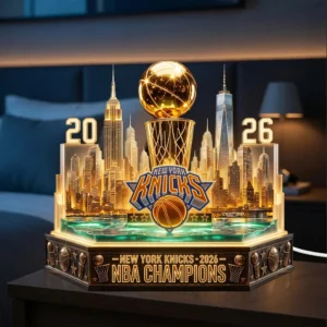 New York Knicks NBA Champions 2026 Custom Shape Acrylic Light Box - TMTHU8755