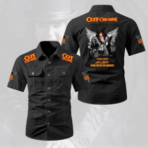 Ozzy Osbourne 2D Short Sleeve Mechanic Shirt - HOATT20163