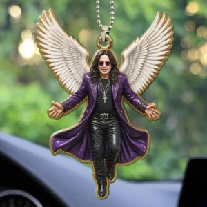 Ozzy Osbourne Custom shape 2-sided Acrylic Car Ornament - HOATT20574