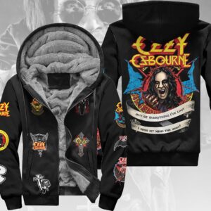 Ozzy Osbourne 3D Fleece Zip Hoodie - HOATT20023