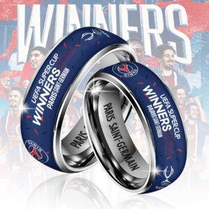 Paris Saint-Germain 2026 UEFA Super Cup Winners Custom Alloy Ring - TANTN24889
