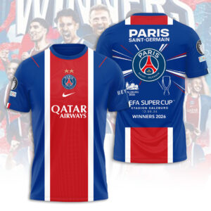 Paris Saint-Germain 2026 UEFA Super Cup Winners 3D Apparel - TANTN24893