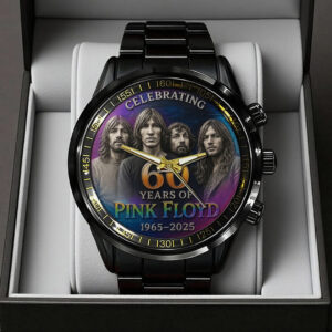 Pink Floyd 60th Anniversary Black Stainless Steel Watch - TANTN24646