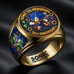 Sonic the Hedgehog 35th Anniversary 3D Engraved Ring – HOATT20367