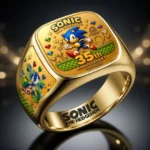 Sonic the Hedgehog 35th Anniversary 3D Engraved Ring – HOATT20657