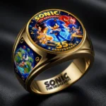 Sonic the Hedgehog 35th Anniversary 3D Engraved Ring – HOATT20659