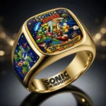 Sonic the Hedgehog 35th Anniversary 3D Engraved Ring – HOATT20719