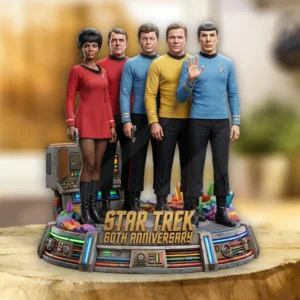Star Trek 60th Anniversary 2026 Custom Shape Acrylic Plaque - TMTHU8781