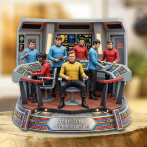 Star Trek 60th Anniversary Custom Shape Acrylic Plaque - TMTHU7952