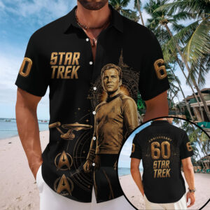 Star Trek 60th Anniversary Short Sleeve Button-Down Shirt –  TMTHU8101