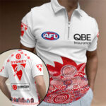 Sydney Swans FC 2026 Indigenous Guernsey Zip Polo Shirt – TANTN24941