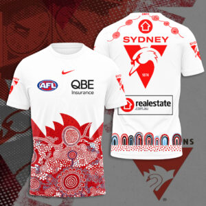 Sydney Swans FC 2026 Indigenous Guernsey 3D Apparel - TANTN24940