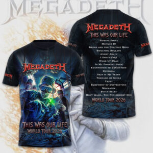 Megadeth This Was Our Life 2026 3D Apparel - TMTHU7962