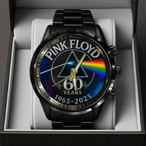 Pink Floyd 60th Anniversary Black Stainless Steel Watch - TANTN24644