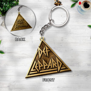 Def Leppard Tour 2026 Custom Shape 2-sided Keychain - TANTN24675