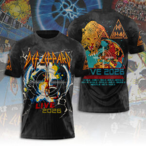Def Leppard Tour 2026 3D Apparel - TANTN24678