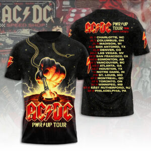 AC/DC World Tour 2026 3D Apparel - TANTN24735