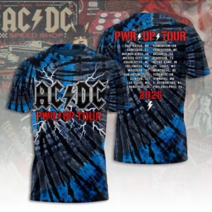AC/DC Tour 2026 3D Apparel - TANTN24759
