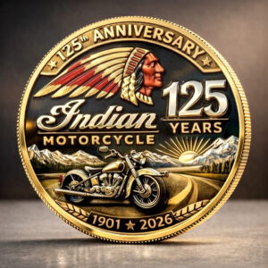 Indian Motorcycle 125th Anniversary Commemorative Coin - TANTN24769