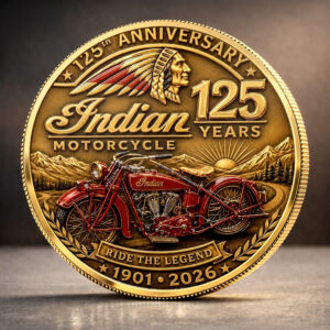 Indian Motorcycle 125th Anniversary Commemorative Coin - TANTN24772