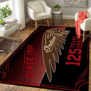Indian Motorcycle 125th Anniversary Rectangular Rug - TANTN24828