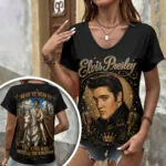 Elvis Presley 3D Women’s V-Neck T-Shirt – TANTN24839