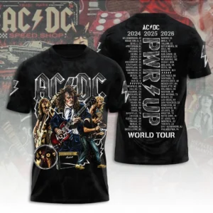 AC/DC World Tour 2026 3D Apparel - TANTN24954