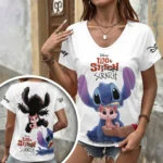 Lilo and Stitch 2026 3D Women’s V-Neck T-Shirt – TANTN25065