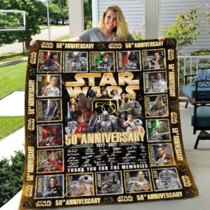 Star Wars 50th Anniversary Quilt Blanket - TANTN25175