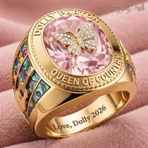 Dolly Parton 3D Engraved Ring - TANTN25204