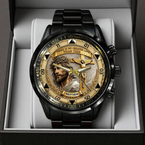 There Is No Greater Love Than This Black Stainless Steel Watch - TANTN24702