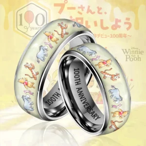 Winnie-the-Pooh 100th Anniversary 2026 Custom Alloy Ring - TMTHU8836