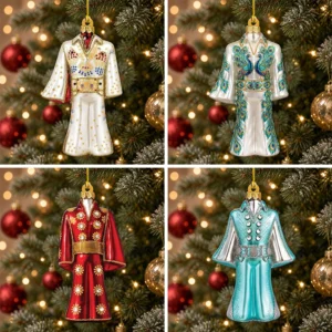 4PCS Elvis Presley Custom Shape 2-Side Printed Acrylic Ornament – TMTHU9337