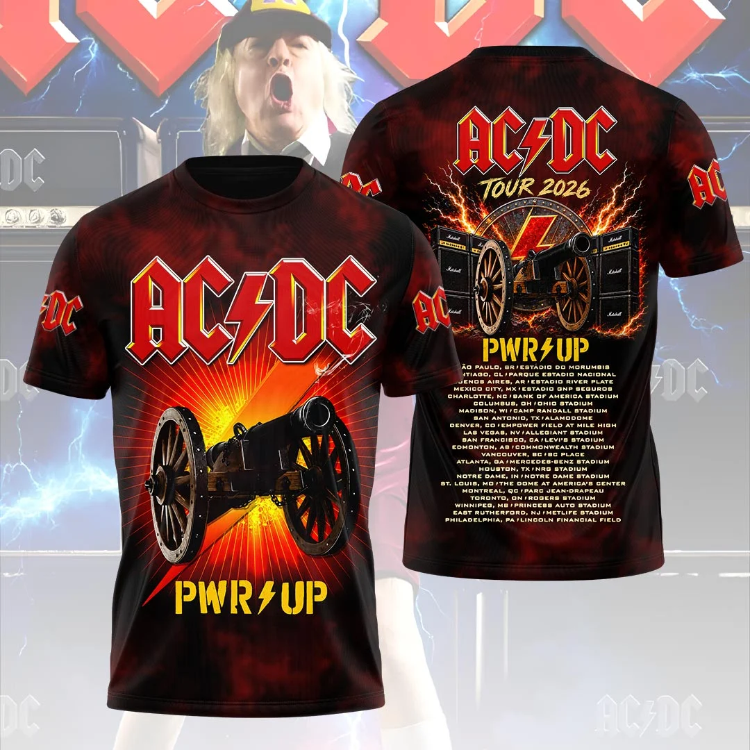 AC/DC World Tour 2026 3D Apparel - HOATT21366