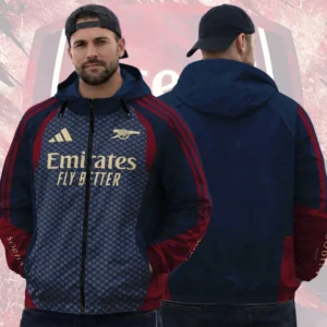 Arsenal FC European Training 26/27 3D Windbreaker Jacket - TANTN25423