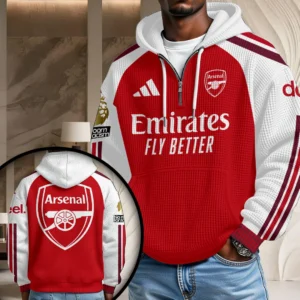 Arsenal FC Premier League 26/27 3D Unisex Waffle Hoodie - TANTN25460