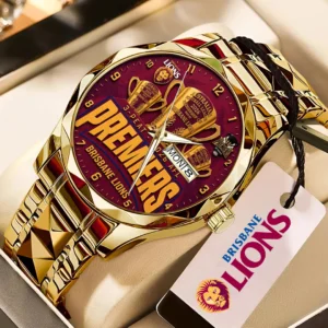 Brisbane Lions 2026 AFL Premiers Alloy Luxury Quartz Watch - TMTHU9603
