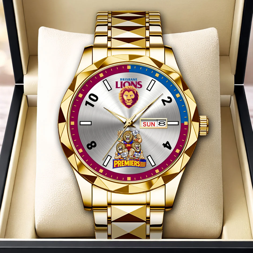 Brisbane Lions 2026 AFL Premiers Alloy Luxury Quartz Watch - HOATT21403