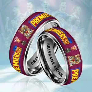 Brisbane Lions 2026 AFL Premiers Custom Alloy Ring - HOATT21313