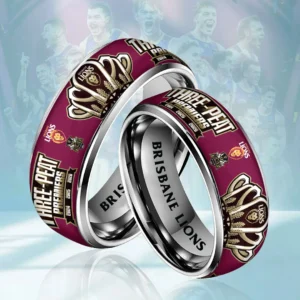 Brisbane Lions 2026 AFL Premiers Custom Alloy Ring - HOATT21314