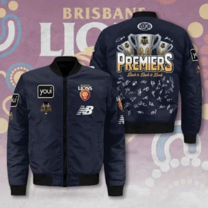 Brisbane Lions 2026 AFL Premiers 3D Bomber Jacket - TMTHU9629