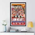 Brisbane Lions 2026 AFL Premiers Canvas With Inner Frame – TANTN25837